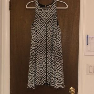 Rachel Roy Triangle Print A Line Dress
